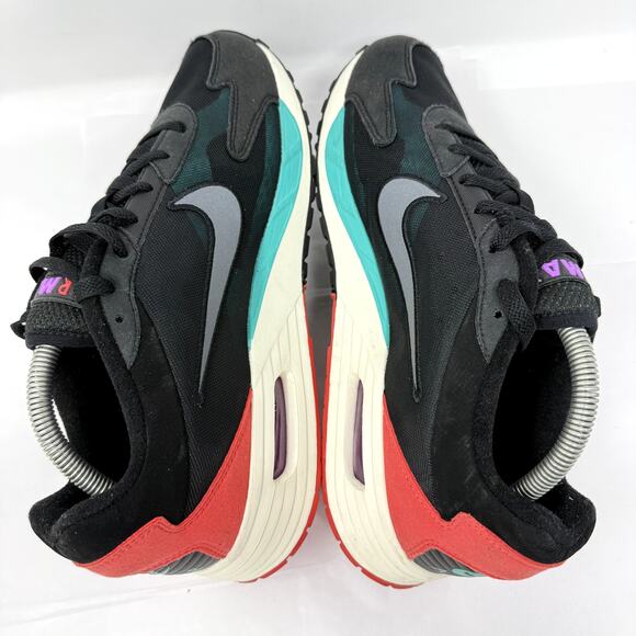 Nike Air Black Teal Coral Low Top Sneakers Shoes Women’s US 9 DX3666-001 - Picture 3 of 8